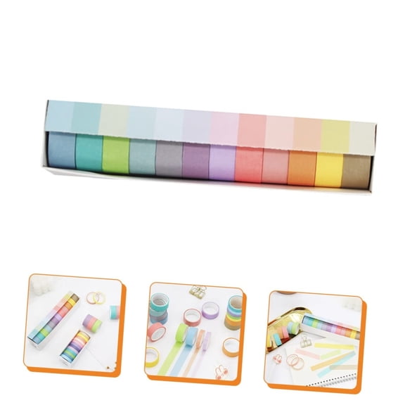 Colorful Washi Tape Set for Scrapbooking Gift Wrapping, DIY Journaling and Creative Projects for Adults and Teens Office&Craft&Stationery