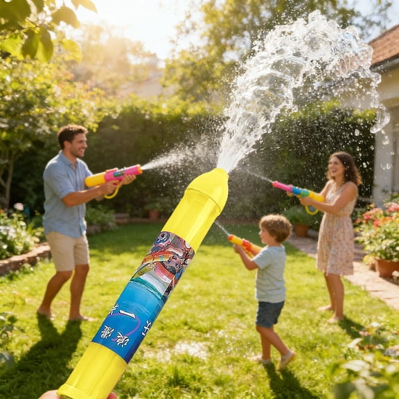 Colorful Water Blasters 4 Pack Pump Action Water Guns Outdoor Summer Water Toys Pool Beach Backyard Party Refillable Long Range Spray Blaster Set Splash Fun for Pool Beach Backyard Splash Kit Set