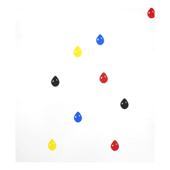 Colorful Water Droplets Magnetic Dishwasher Decal 23''x26'' Easy to Clean Single Sided Print