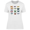 thumbnail image 1 of Colorful Watercolor Butterflies T-Shirt Women -Image by Shutterstock, Female Small, 1 of 2