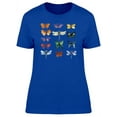 thumbnail image 1 of Colorful Watercolor Butterflies T-Shirt Women -Image by Shutterstock, Female XX-Large, 1 of 2