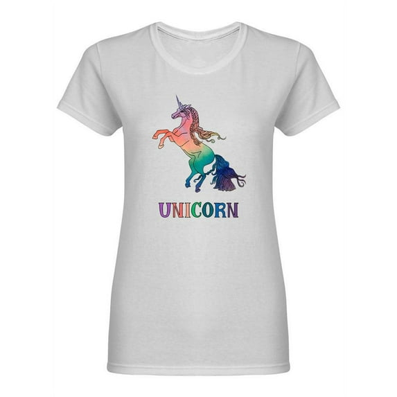 Colorful Watercolor Design Shaped T-Shirt Women -Image by Shutterstock, Female x-Large