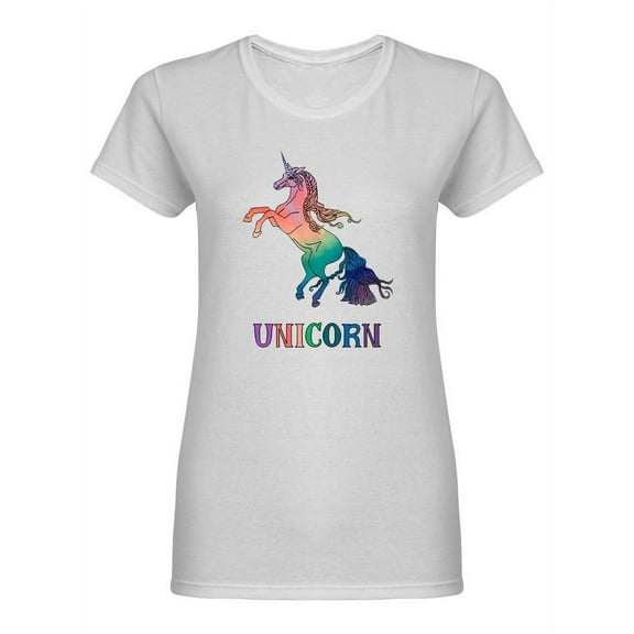 Colorful Watercolor Design Shaped T-Shirt Women -Image by Shutterstock, Female x-Large