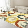 thumbnail image 1 of Colorful Watercolor Pattern Area Rug, Multicolor Circle Pattern Living Room Rugs, Soft Washable Non-Slip Carpet For Bedroom Balcony Dining Room Nursery Office 4 x 5ft, 1 of 6
