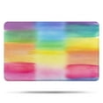 thumbnail image 1 of Colorful Watercolor Stripe Pattern Bathroom Rugs Mat,Non Slip Microfiber Bathroom Rug,Rubber Backing,Soft Bathroom Mats for Bathroom Floor,Tub and Shower,20x32in(50x80cm), 1 of 3