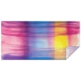 thumbnail image 1 of Colorful Watercolor Stripe Pattern Rectangle Tablecloth 60"x120",Waterproof Polyester Rectangle Table Cloth, Wipeable Spillproof Polyester Tablecloth for Dining, Camping, Indoor and Outdoor, 1 of 6