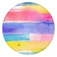thumbnail image 1 of Colorful Watercolor Stripe Pattern Round Fitted Tablecloth with Elastic Edge,Dining Table Cover Waterproof,Outdoor Round Tablecloth for Camping,Dining,Indoor and Outdoor, 1 of 7