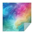 thumbnail image 1 of Colorful Wave Pattern Square Tablecloth,Waterproof Square Table Cover,Wipeable Spillproof Washable Table Cover for Home Kitchen Party Decor 42"X42"(107x107cm), 1 of 6