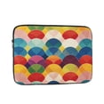 thumbnail image 1 of Colorful Waves Vibrant Dynamic Laptop Sleeve Bag Compatible With MacBook Air / Pro iPad MateBook Tablet Surface HP Lenovo Dell ASUS Acer Laptop Computer Protective Size: 10 inch, 1 of 5