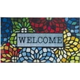 thumbnail image 1 of Colorful Welcome Door Mat, Welcome Mat 18x 30 Inch Front Door Mat Outdoors for Home Entrance Outdoors Mat for Outside Entry Way Doormat, Heavy Duty Non Slip Rubber Back Low Profile, 1 of 6