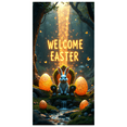 thumbnail image 1 of Colorful Welcome Easter Banner with Bunny Elements Background Party Decorations for Easter Celebrations Family Gatherings Event Decor Photo Backdrop, 1 of 8