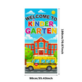 thumbnail image 1 of Colorful Welcome to Kindergarten Banner Backdrop Decor Background, Ideal for School Events First Day of School Parties Classroom Decorations Preschool Open House Decorations, 1 of 8