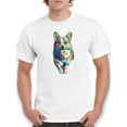 thumbnail image 1 of Colorful Welsh Corgi Sprinting T-Shirt Men -Image by Shutterstock, Male 3X-Large, 1 of 4