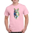 thumbnail image 1 of Colorful Welsh Corgi Sprinting T-Shirt Men -Image by Shutterstock, Male XX-Large, 1 of 4