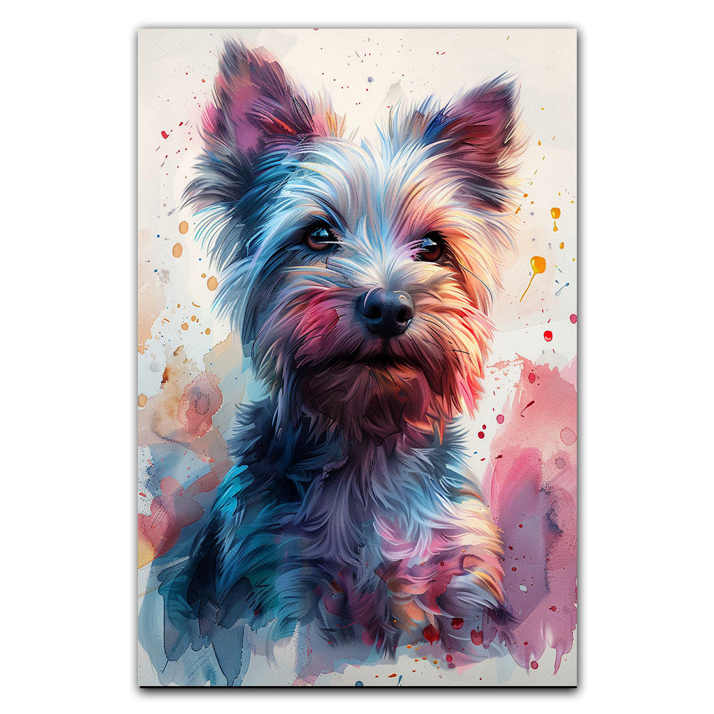 Colorful West Highland White Terrier Wall Art Abstract Dog Posters ...