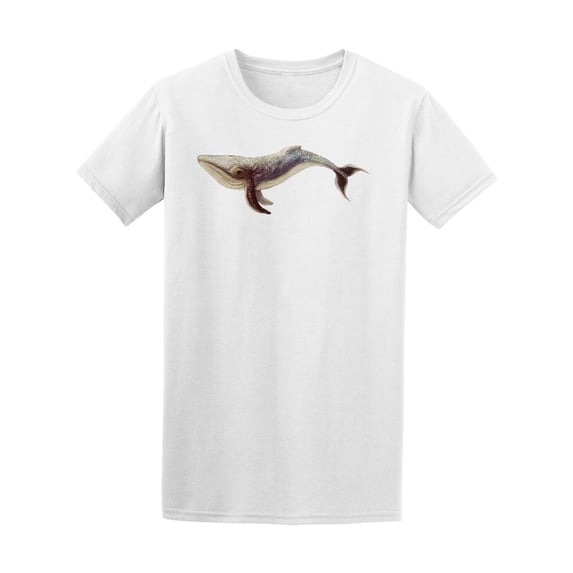 Colorful Whale In Watercolor T-Shirt Men -Image by Shutterstock, Male 3X-Large