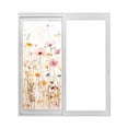 thumbnail image 1 of Colorful Wildflower Window Privacy Film, Botanical Vintage Floral Country Retro Static Cling UV Sun Blocking Tint Film Heat Control Windows Films for Bedroom Bathroom, Window Stickers 17.7"x39.3", 1 of 8