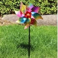 thumbnail image 1 of Colorful Windmill Kadlawus Under $5 ! Garden Decor Spinning Toy for Outdoor Yard Party Decoration DIY Craft Project Bright Colors Wind Powered, 1 of 2