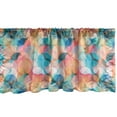 thumbnail image 1 of Ambesonne Circles Valance Pack of 2, Boho Rainbow Colors, 54"X12", Multicolor, 1 of 4