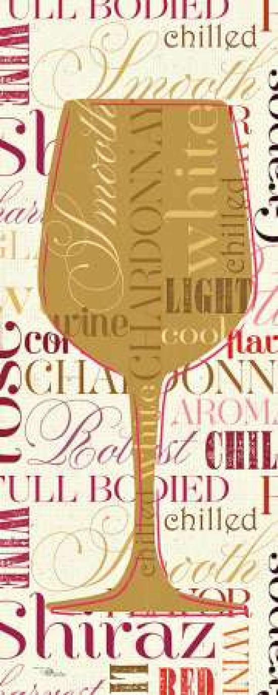 Colorful Wine Sayings - Chardonnay Canvas Art - Pela Studio (10 x 20)