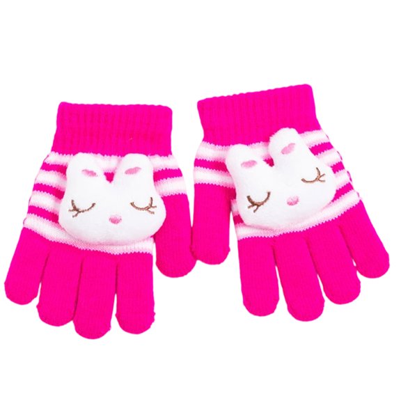 Colorful Winter Children's Stretchable Gloves Breathable Fabric Enhancing Grip For Outdoor Sports School Daily