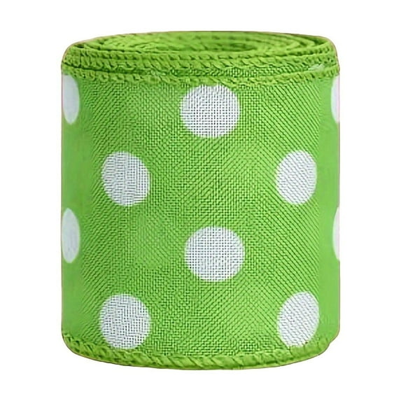 Colorful Wired Ribbon for Crafts - 2.5 Inch Wide 180 Inches Long Wired Edge Ribbon, Ideal for Gift Wrapping, Wreath Bows, and Easter, Spring, and Summer Decorations