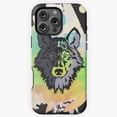 thumbnail image 1 of Colorful Wolf Abstract Wildlife Art Phone Case for iPhone 16 15 14 13 12 11 Pro Max - Stylish Modern Phone M97, 1 of 2