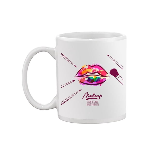 Colorful Woman Lips Design Mug Unisex's -Image by Shutterstock