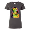 thumbnail image 1 of Colorful Woman Marilyn Monroe Pop Culture Womens Graphic T-Shirt, Charcoal, 2XL, 1 of 3