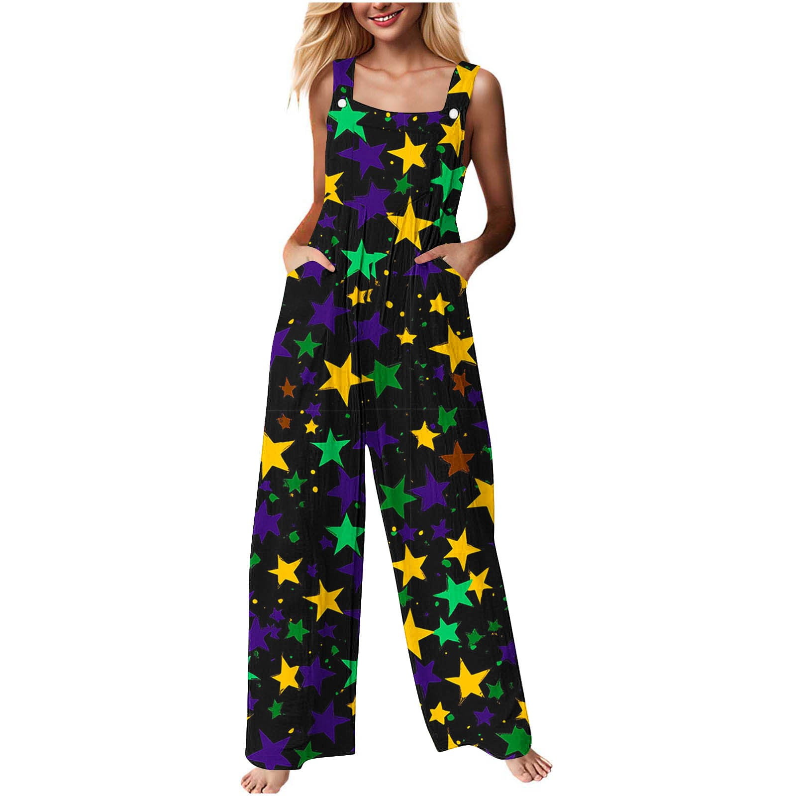 Colorful Fall Pants Colorful Women Brunch Pants Overalls Pants One Piece for Women Faux ...