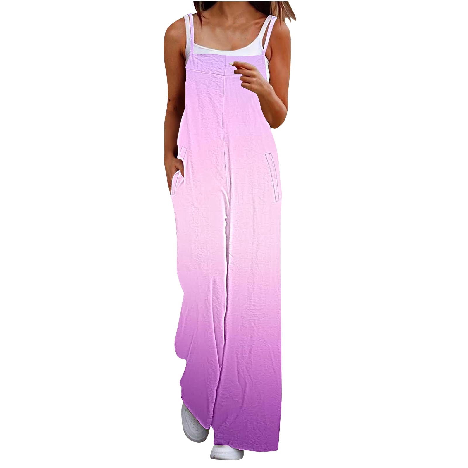 Overall Colorfull Colorful Women Overalls Gradient Loose Fit Coveralls Trousers Pants One ...