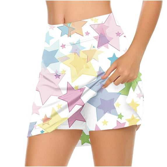 Colorful Womens Workout Athletic Yoga Lounge Pantyhose Skirts Trousers Pants Pantyhose Stockings Shorts for Women Star Loose Fit High Leg Pantyhose 2025 Clothes Trendy L