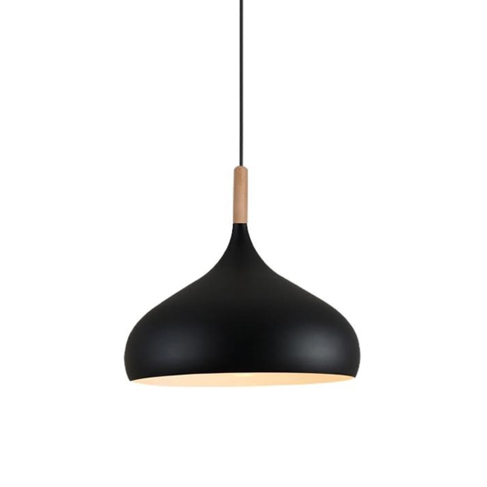 Colorful Wood Metal Pendant Light Fixture for Over Kitchen Island, Nordic Minimalism Pendant Lighting for Dining Table, Simple Retro Rustic Hanging Lamp Farmhouse Ceiling Chandelier
