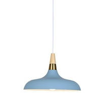 Colorful Wood Metal Pendant Light Fixtures for Over Kitchen Island, Minimalism Simple Pendant Lighting for Dining Room Table, Nordic Industrial Hanging Lamp Retro Farmhouse Ceiling Chandelier