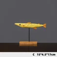 thumbnail image 1 of Colorful Wooden Fish Statue Nordic Home Decor Items Fish Sculptures Ornaments Living Room Bedroom Dining Room Garden Decor Gifts (C), 1 of 7