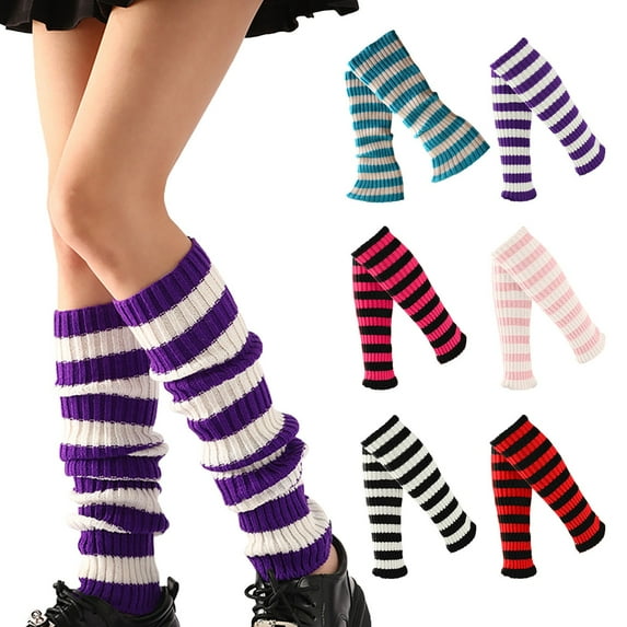 Colorful Wool Knit Socks for Women Autumn Winter Warm Set Holiday Party Wear