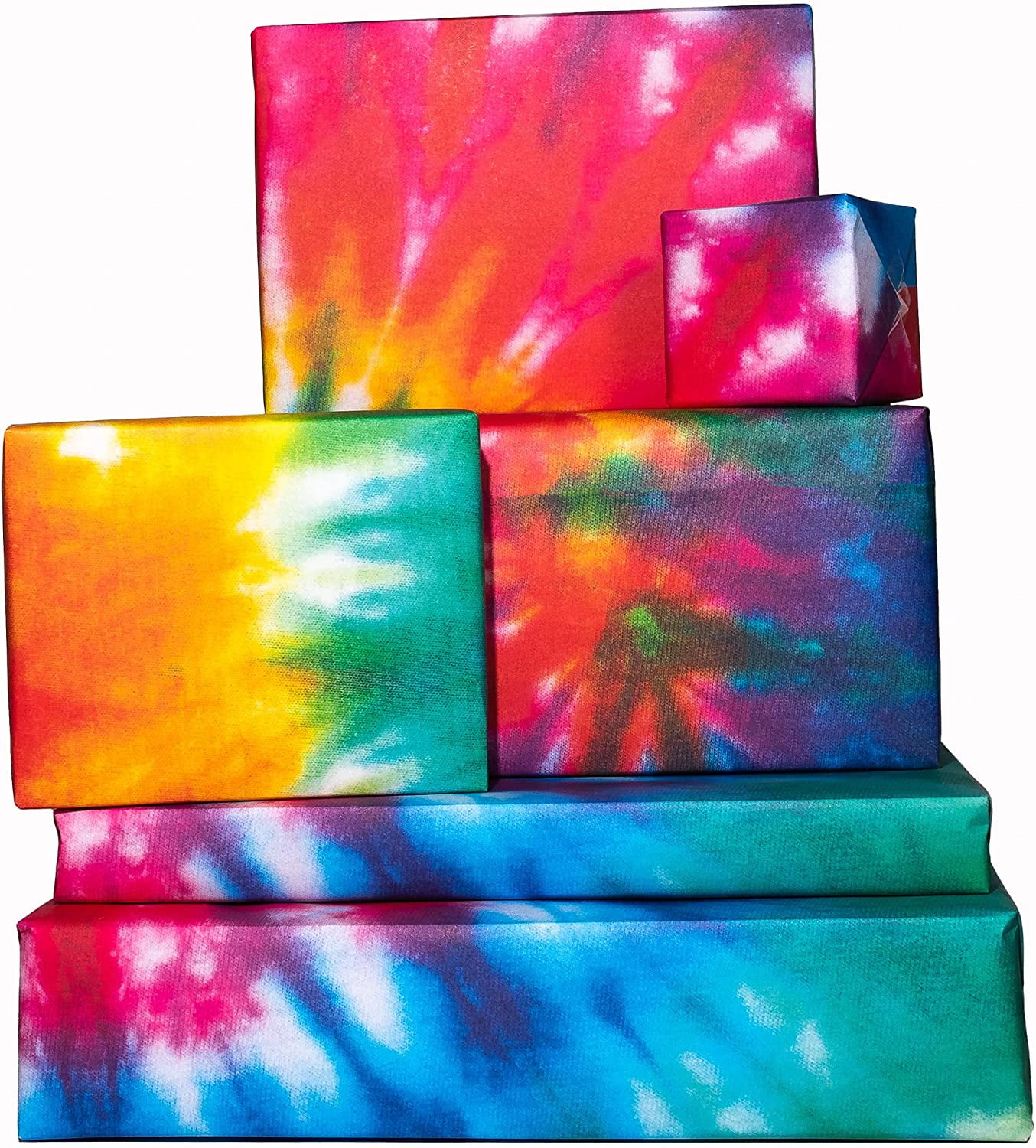 Colorful Wrapping Paper 6 Sheets of Rainbow Gift Wrap Birthday