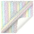 thumbnail image 1 of Colorful Wrapping Paper Roll, 20x27" Polka Dots Gift Wrapping Paper, Colorful Bronzing Stripe Letters Printed Wrapping Paper for Gift Packaing Birthday Party Holiday, 1 of 5