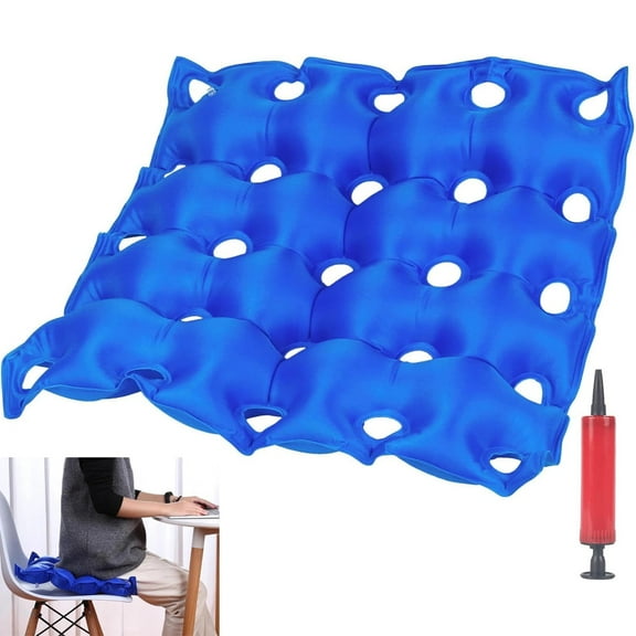 Tutuviw Waffle Cushion for Pressure Sores Chair,Inflatable Waffle Seat Cushion Bed Sore Cushions for Elderly Butt,Pressure Sore Cushions for Sitting in Recliner Inflatable Seat Cushion with Hand pump