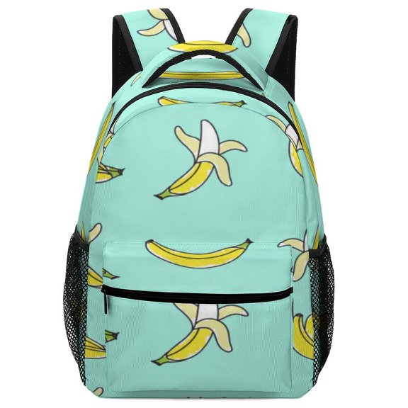 Colorful Yellow Banana Backpack for Business Daypack College Canvas Bags Durable
