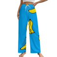 thumbnail image 1 of Colorful Yellow Banana Pajamas For Women Loose Retro Night Pajama Pants Comfortable Sleepwear Bottoms Homewear, 1 of 6