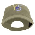 thumbnail image 1 of Colorful Yes Logo Embroidered Garment Washed Cotton Twill Cap - Khaki OSFM, 1 of 5