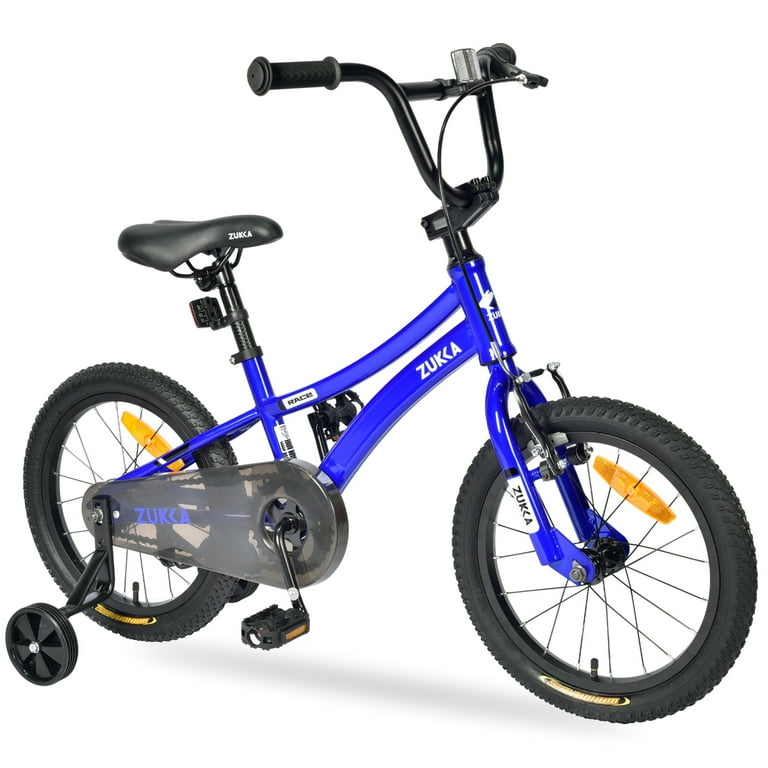 Colorful ZUKKA Kids Bike with Training Wheels Perfect for Boys Age 4 7 16 Inch Children s Bicycle Walmart