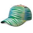 thumbnail image 1 of Colorful Zebra Pattern Snapback Cap - Lightweight & Breathable 6-Panel Baseball Hat, Abstract Zebra Aesthetic Gradient Design for Hiking, Sports, Streetwear - One Size Fits Most Men & Women, 1 of 7