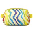 thumbnail image 1 of Colorful Zebra Print Fanny Pack – Cute Belt Bag with Rainbow Stripes, Abstract Animal Pattern, Modern Fashion Vibe, 1 of 4