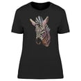 thumbnail image 1 of Colorful Zebra Sketch Tee Women's -Image by Shutterstock, 1 of 2