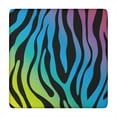 thumbnail image 1 of Colorful Zebra Tablecloth with Gradient Stripes, Rainbow Zebra Pattern, Cute Cartoon Zebra Design, Black and White Print, Aesthetic Animal Table Decor, 1 of 5
