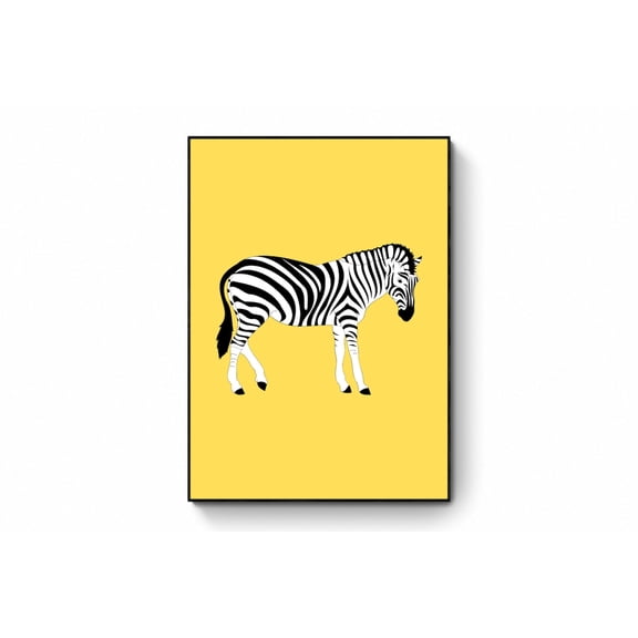 Colorful Zebra Wall Art Animal Decor Living Room Bedroom Office