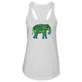 thumbnail image 1 of Colorful Zentangle Elephant Tank Women -Image by Shutterstock, Female Large, 1 of 4