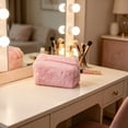 thumbnail image 1 of Colorful Zipper Makeup Pouch Cosmetic Bag Organizer for Lipstick Jewelry Accessories Travel Home Office, 1 of 6